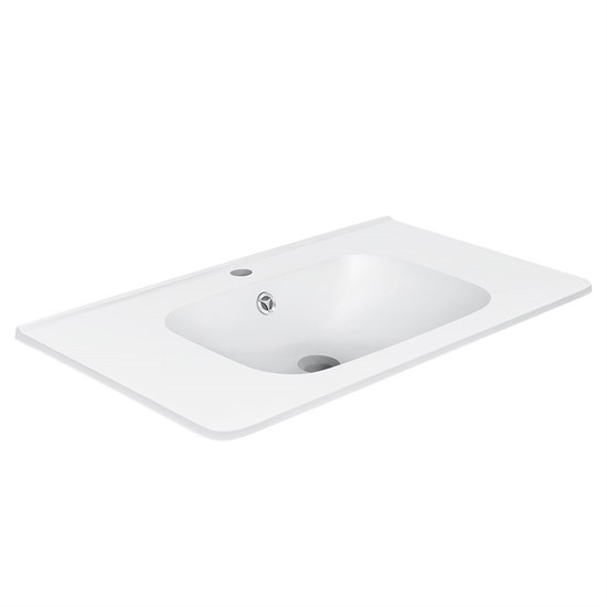VINCEA Раковина VCB-2VP800W из искусственного камня, цвет белый VCB-2VP800W - фото 373531