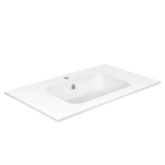 VINCEA Раковина VCB-2N800W из искуственного камня, цвет белый VCB-2N800W - фото 373641