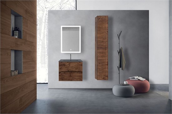 VINCEA База под керамическую раковину Mia 600 подвесная, 2 выкатных ящика soft close, R.Wood VMC-2MC600RW - фото 373667