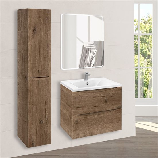 VINCEA База под раковину Mia 600 подвесная, 2 выкатных ящика soft close, V.Oak VMC-2MA600VO - фото 373959