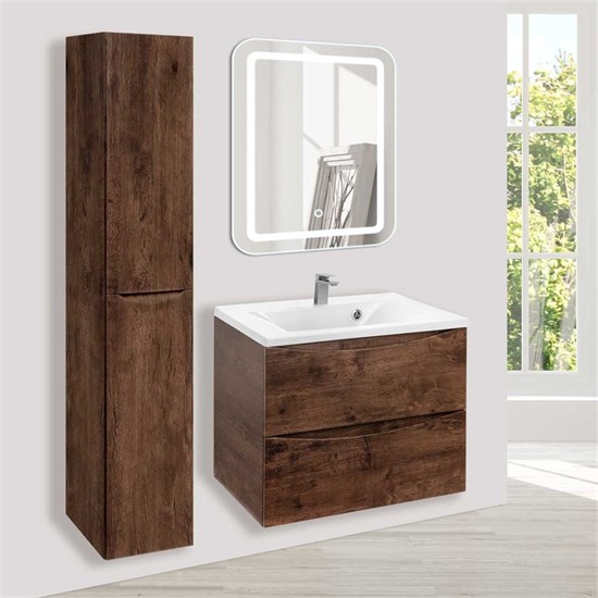 VINCEA База под раковину Mia 650 подвесная, 2 выкатных ящика soft close, R.Wood VMC-2MA650RW - фото 373977