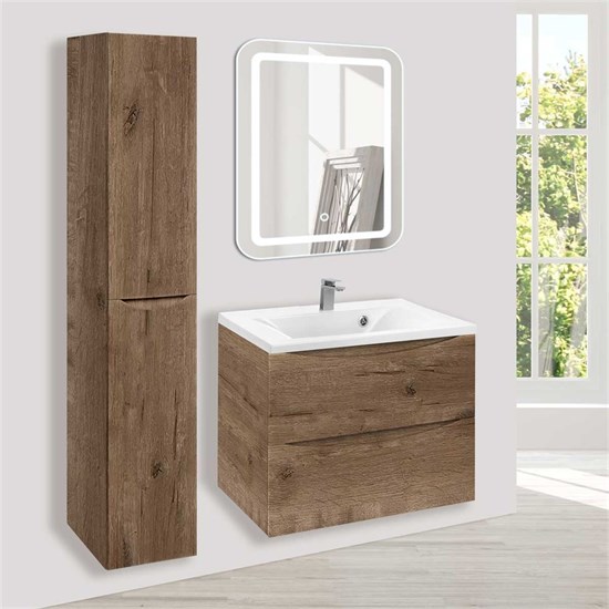 VINCEA База под раковину Mia 650 подвесная, 2 выкатных ящика soft close, V.Oak VMC-2MA650VO - фото 373982