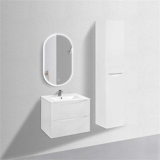 VINCEA База под керамическую раковину Mia 700 подвесная, 2 выкатных ящика soft close, G.White VMC-2MC700GW - фото 374026