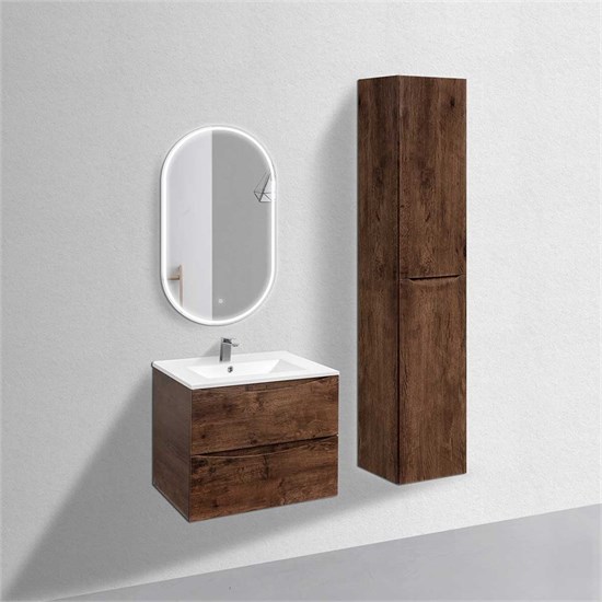 VINCEA База под керамическую раковину Mia 700 подвесная, 2 выкатных ящика soft close, R.Wood VMC-2MC700RW - фото 374030