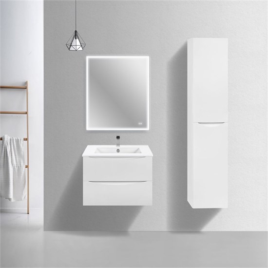 VINCEA База под керамическую раковину Mia Slim 700 подвесная, 2 выкатных ящика soft close, G.White VMC-2MC700S1GW - фото 374075