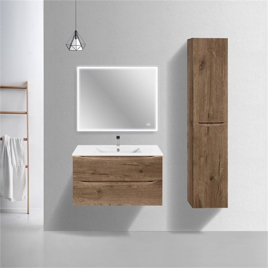 VINCEA База под керамическую раковину Mia Slim 900 подвесная, 2 выкатных ящика soft close, V.Oak VMC-2MC900S1VO - фото 374108