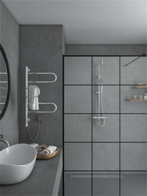 VINCEA Полотенцесушитель электрический VTD-1R2CE 44х80, хром, таймер VTD-1R2CE - фото 374884