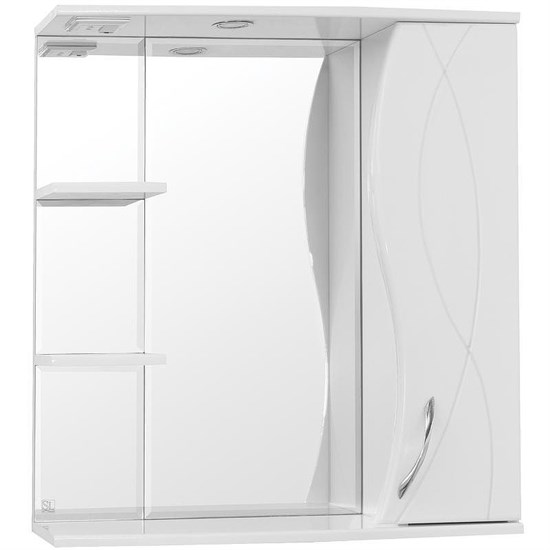 STYLE LINE Зеркальный шкаф Амелия 75 со светом ЛС-00000014 - фото 378006