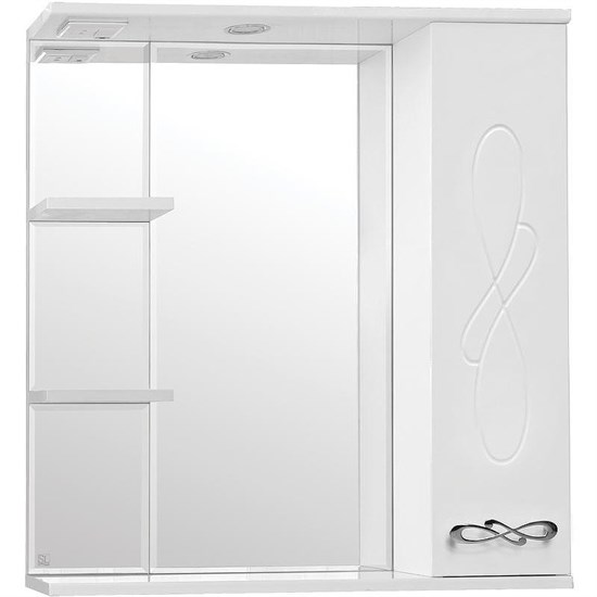 STYLE LINE Зеркальный шкаф Венеция 75/С ЛС-00000263 - фото 378025