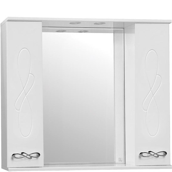 STYLE LINE Зеркальный шкаф Венеция 90/С ЛС-00000264 - фото 378032