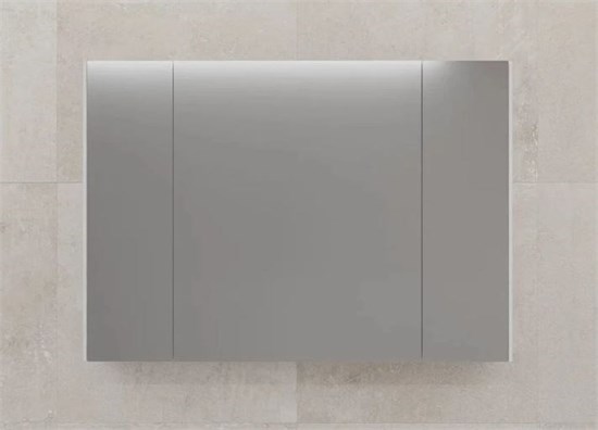 STYLE LINE Зеркальный шкаф "ЛИМА 100" эмаль, белый матовый ЛС-00002342