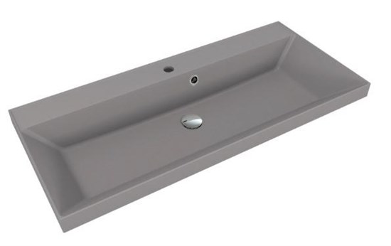 STYLE LINE Раковина для мебели ASTI 1000x450 кварц, серый шелк (отдельно не продается) СС-00002479 - фото 379015