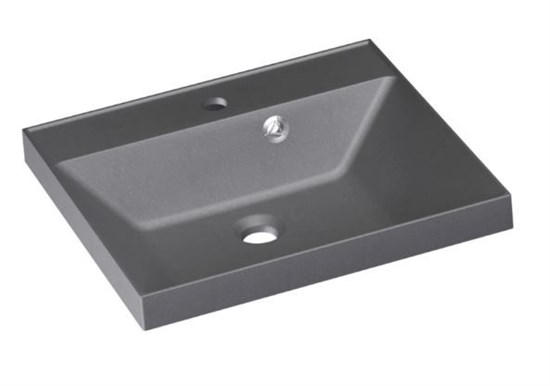 STYLE LINE Раковина для мебели ASTI 500x450 кварц, серый шелк (отдельно не продается) СС-00002486 - фото 379023
