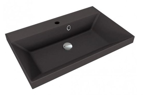 STYLE LINE Раковина для мебели ASTI 700x450 кварц, антрацит (отдельно не продается) СС-00002471 - фото 379035