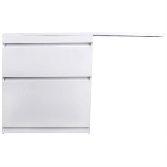 STYLE LINE El Fante Dallas El Fante Тумба под раковину напольная "Даллас 140", 2 ящика, Люкс белая, PLUS СС-00002273