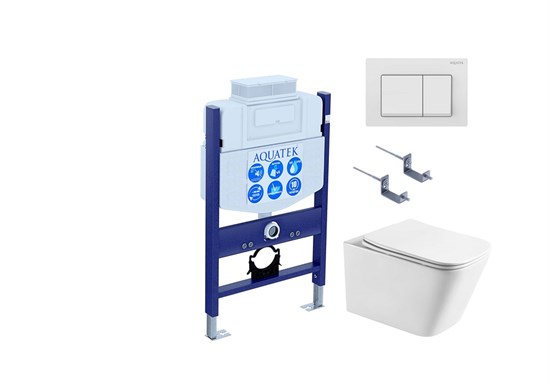 SET AQUATEK ЛИБРА T-TDI004 рама Standard INS-0000018+унитаз AQ1505T-00 с тонким сиденьем soft-close+крепление KKI-0000002 +кнопка TDI-0000004 SET AQUATEK ЛИБРА T-TDI004