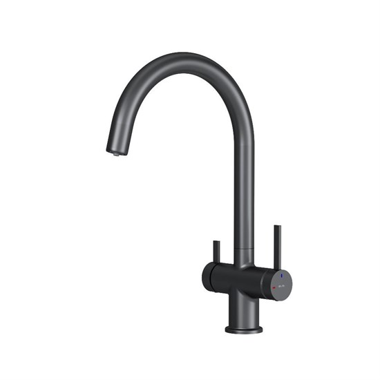 AM.PM Func Смеситель для кухни с C-изливом с каналом для питьевой воды, черный F8F07722