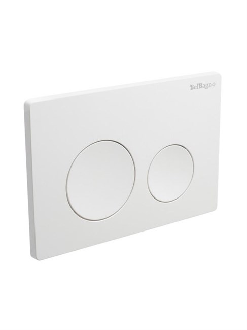 BELBAGNO Кнопка смыва BB-03C-BL, белый глянец BB-03C-BL