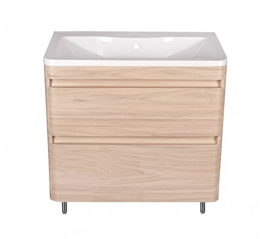 STYLE LINE El Fante Atlantica El Fante Тумба напольная "Атлантика 80", Люкс ясень перламутр, PLUS ЛС-00000688 - фото 381388