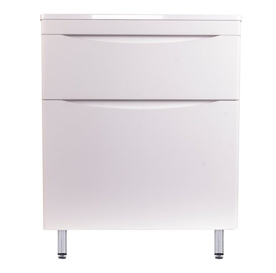 STYLE LINE El Fante Bergamo El Fante Тумба напольная "Бергамо мини 70" (2 ящ.) Люкс антискрейтч белый, PLUS СС-00002310