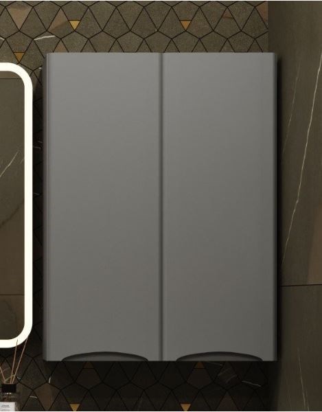 STYLE LINE El Fante Bergamo El Fante Подвесной шкаф "Бергамо мини 600" Люкс антискрейтч серый, PLUS СС-00002358