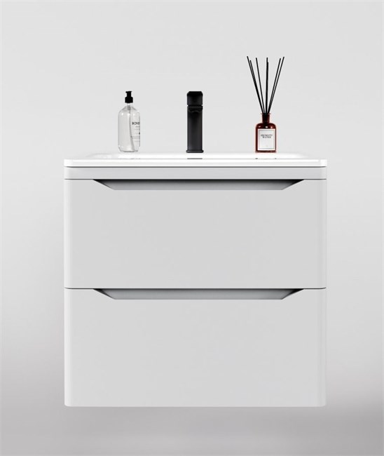 STYLE LINE El Fante Marella El Fante Тумба подвесная "Марелла 60" (2 ящ.) Люкс антискрейтч белый матовый, PLUS СС-00002404