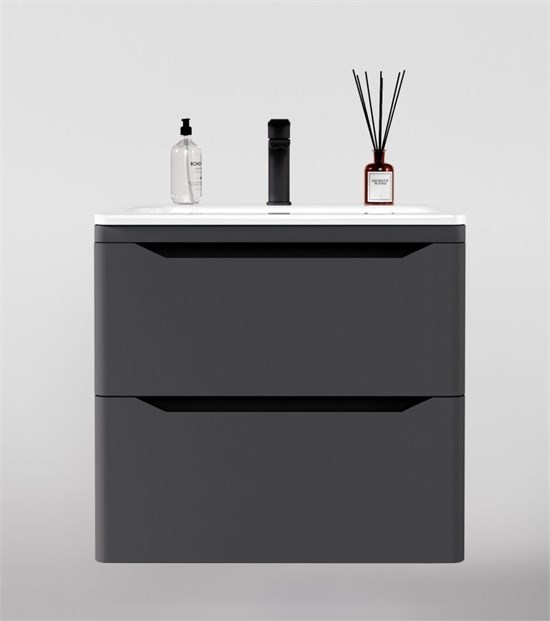 STYLE LINE El Fante Marella El Fante Тумба подвесная "Марелла 60" (2 ящ.) Люкс антискрейтч серый, PLUS СС-00002406