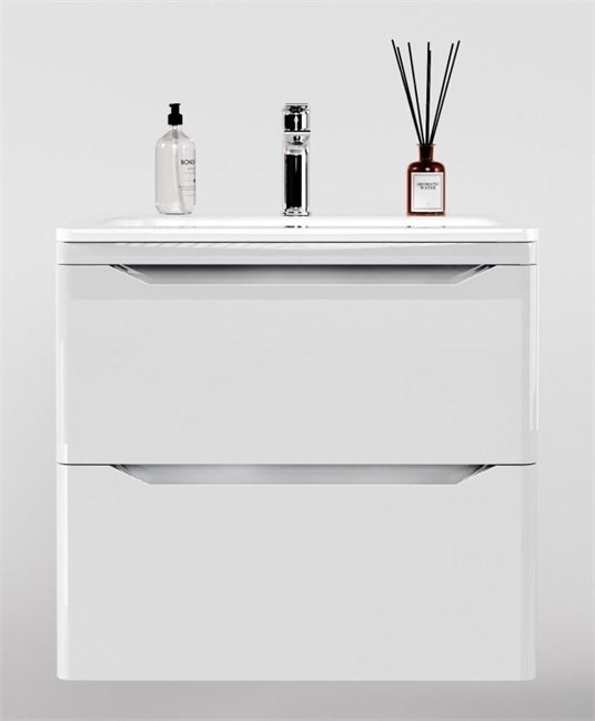 STYLE LINE El Fante Marella El Fante Тумба подвесная "Марелла 70" (2 ящ.) Люкс антискрейтч белый глянец, PLUS СС-00002408