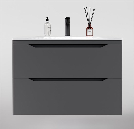 STYLE LINE El Fante Marella El Fante Тумба подвесная "Марелла 80" (2 ящ.) Люкс антискрейтч серый, PLUS СС-00002412