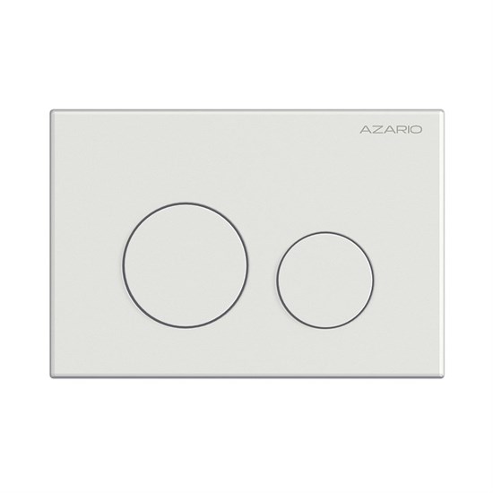 AZARIO Кнопка смыва механическая, двойной смыв, круглые кнопки, белый глянцевый (AZ-ИУ00010) AZ-ИУ00010
