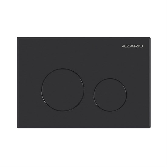AZARIO Кнопка смыва механическая, двойной смыв, круглые кнопки, чёрный матовый (AZ-ИУ00012) AZ-ИУ00012