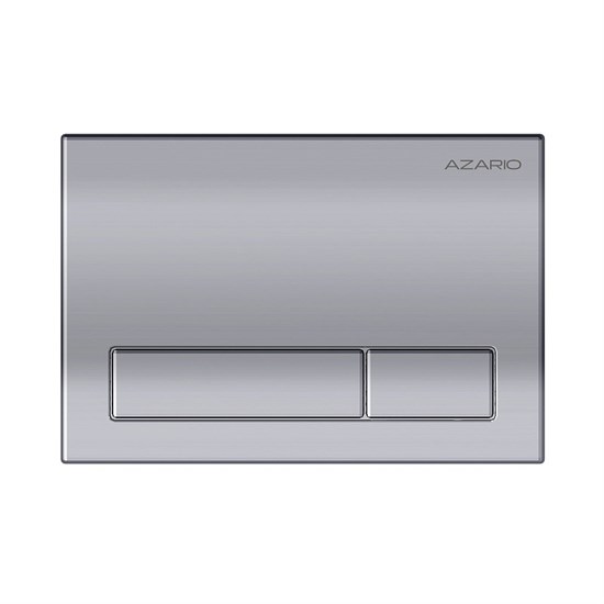 AZARIO Кнопка смыва механическая, двойной смыв, прямоугольные кнопки, хром глянцевый (AZ-ИУ00014) AZ-ИУ00014
