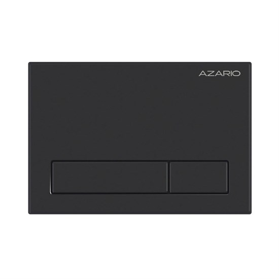 AZARIO Кнопка смыва механическая, двойной смыв, прямоугольные кнопки, чёрный матовый (AZ-ИУ00015) AZ-ИУ00015