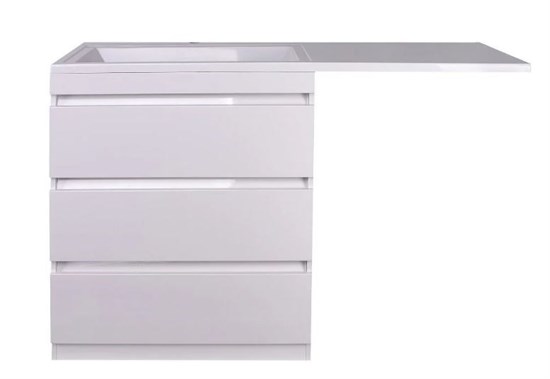 STYLE LINE El Fante Dallas El Fante Тумба напольная "Даллас 140", 3 ящика, Люкс белая СС-00002221