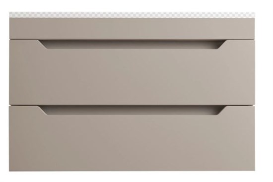 STYLE LINE Тумба подвесная "Остин" под раковину Фортуна 80 2 ящ крем эмаль PLUS ЛС-00002405