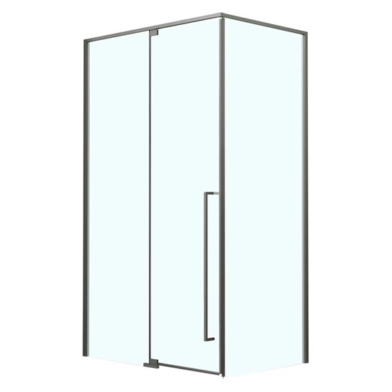 AZARIO Душевое ограждение распашное MALE 1200х800х1950 прозрачное стекло 6 мм, профиль графит матовый (AZ-J50-12080-MGR-CL) AZ-J50-12080-MGR-CL