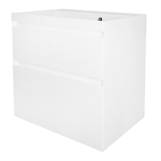 AZARIO Комплект тумба Velluto 60 600х450х660 подвесная, с раковиной Астория 60, белый матовый (CS00097535) CS00097535