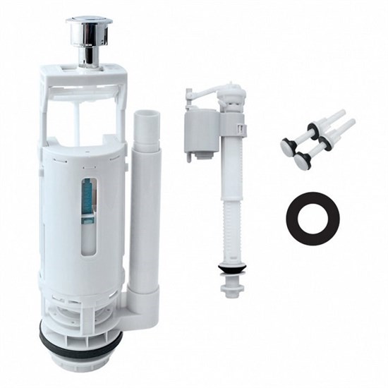 IDDIS Двухуровневая водосливная арматура, нижний подвод, Тип А. круглая резинка (F012400-01K) F012400-01K