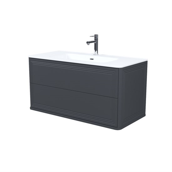 IDDIS Тумба с умывальником, подвесная, 100 см, темно-серый, Oxford Neo, , (OXN10D0i95K) OXN10D0i95K