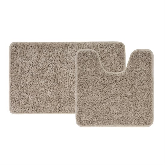 IDDIS Набор ковриков для ванной комнаты, 50х80 + 50х50, микрофибра, светло-коричневый, , BSET07Mi13 BSET07Mi13
