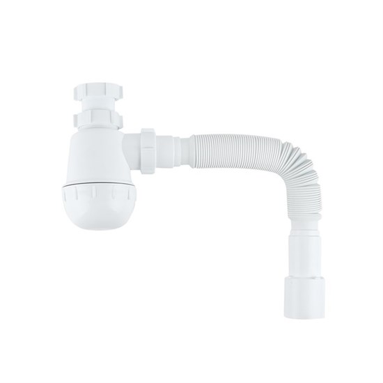 IDDIS Сифон бутылочный Optima Home 1.1/2x40мм, с гофротрубой 40/50мм (900A0G0010VD) 900A0G0010VD