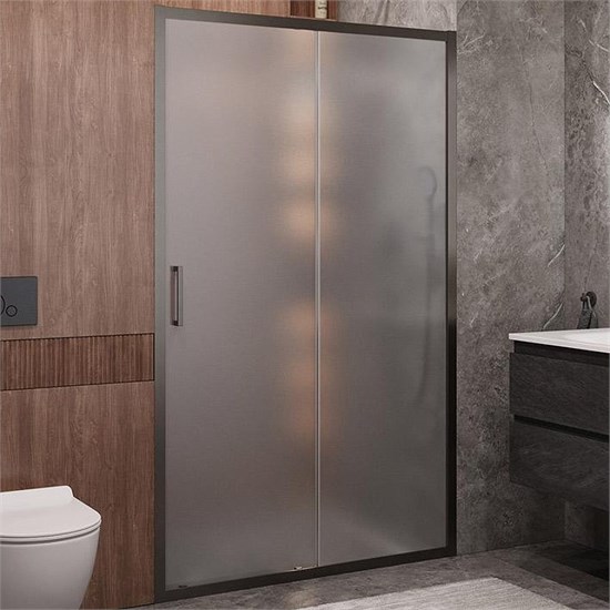 CEZARES Molveno Душевая дверь в нишу раздвижная ширина 120 см профиль - оружейная сталь / стекло - матовое MOLVENO-BF-1-120-P-GM