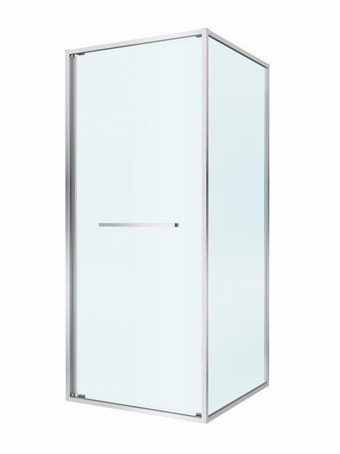 CEZARES Lux Душевой уголок квадратный двери раздвижные размер 80x80 см, цвет профиль - хром / стекло - прозрачное LUX-A-FS-1-80-C-CR