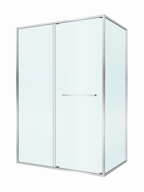 CEZARES Lux Душевой уголок прямоугольный двери раздвижные размер 130x90 см, цвет профиль - хром / стекло - прозрачное LUX-AH-FS-11-130/90-C-CR