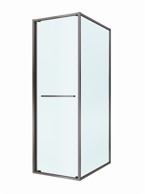 CEZARES Lux Душевой уголок прямоугольный двери раздвижные размер 70x90 см, цвет профиль - оружейная сталь / стекло - прозрачное LUX-AH-FS-1-70/90-C-GM