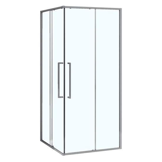 AZARIO Душевое ограждение SHANGHAI 900х900х1950 прозрачное стекло 6 мм, профиль графит матовый, двери раздвижные AZ-R43-90-MGR-CL