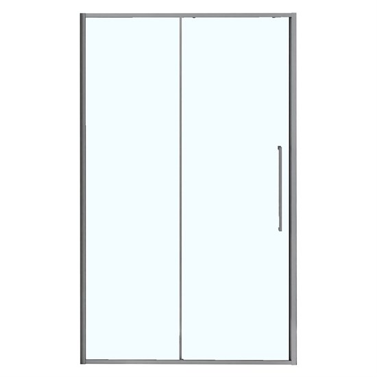 AZARIO Душевая дверь SHANGHAI 1100х1950 раздвижная, прозрачное стекло 6 мм, профиль матовый графит (AZ-Y43-110-MGR-CL) AZ-Y43-110-MGR-CL