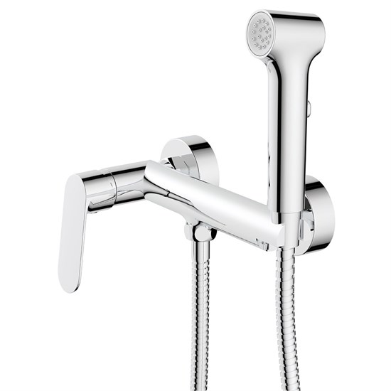 AZARIO Гигиенический душ Alanti со смесителем, керамический картридж, однорычажный, шланг 150 см, хром (AZ-K2532) AZ-K2532