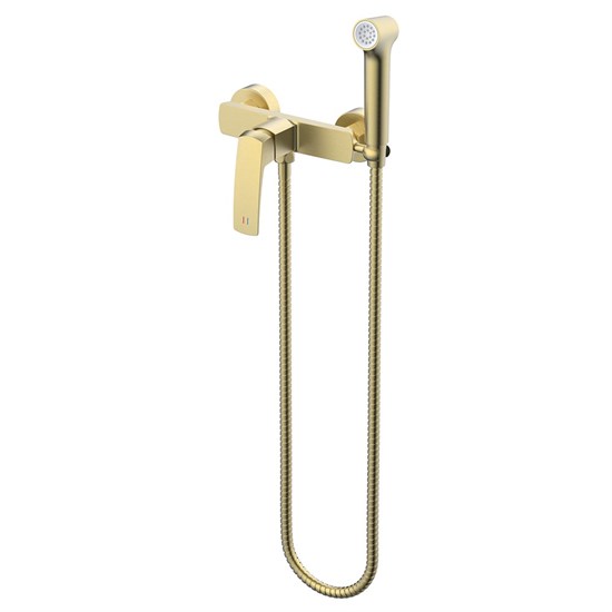 AZARIO Гигиенический душ Conda со смесителем, керамический картридж, шланг 150 см, золото матовое (AZ-K2511MG) AZ-K2511MG