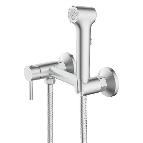 AZARIO Гигиенический душ Dies со смесителем, керамический картридж, шланг 150 см, сатин (AZ-KFX04BN) AZ-KFX04BN